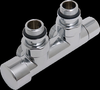 Design H-onderblok OVUS 2x1/2" HoH 50mm haaks Links